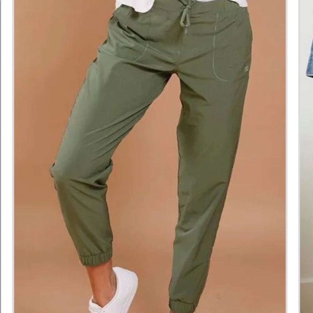 Albion Fit Jetsetters - Olive Joggers